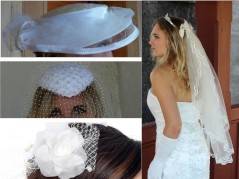 Brautschleier, Hut, Fascinator als Link zum Haarschmuck der Braut im Shop
